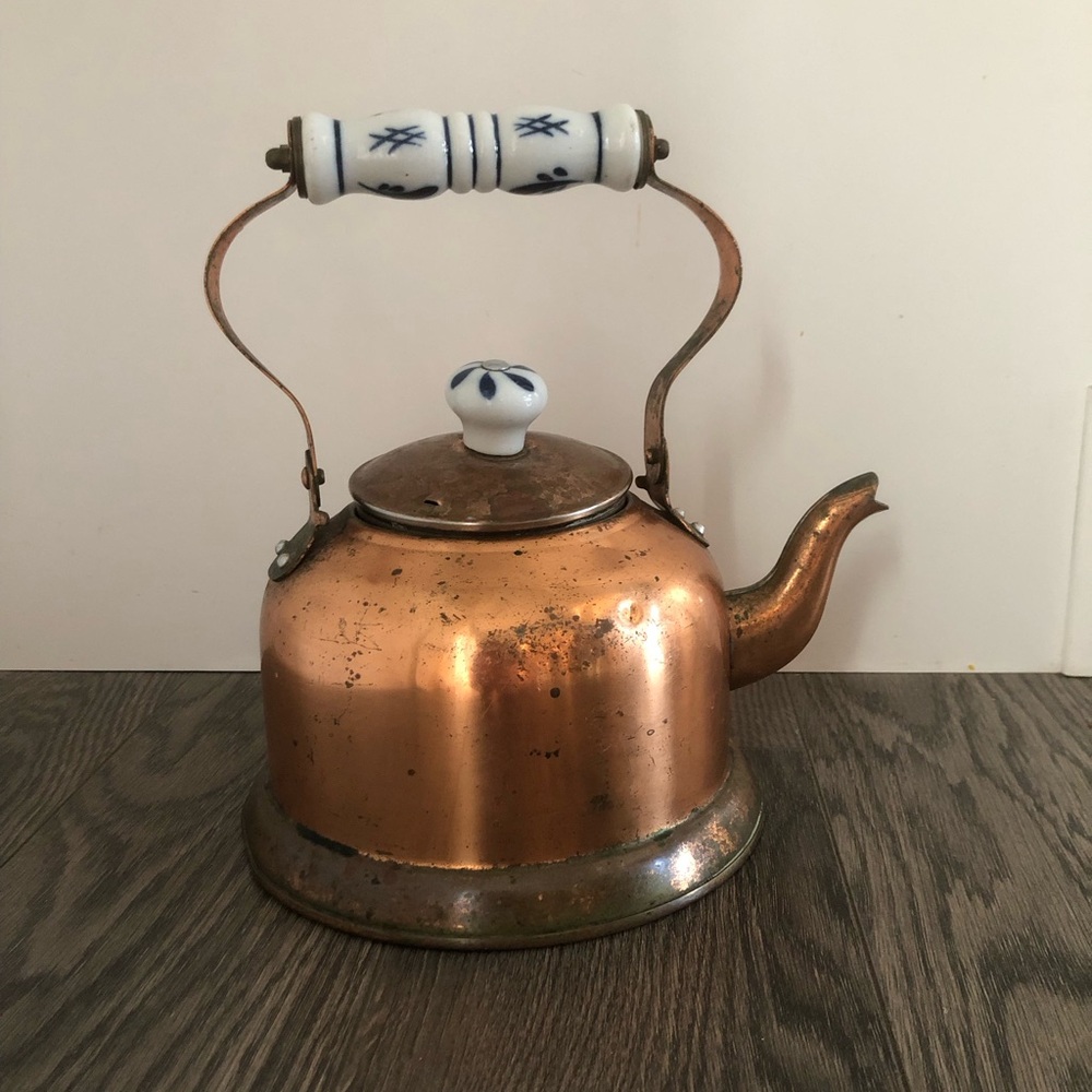 Vintage Copper Tea‎ Pot